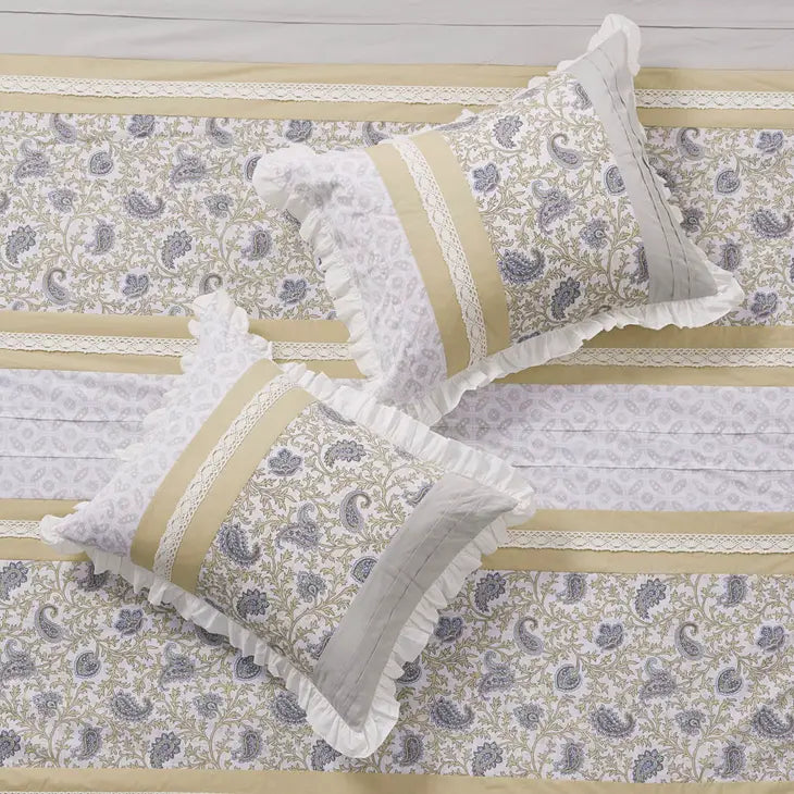 Shabby Chic 9-Piece Comforter/Duvet Cover Set, Yellow