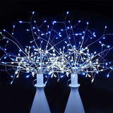 2 PC LED Firework Lights Garland Starburst String Light Hanging Lamps
