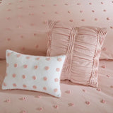 Pom-Pom 7-Piece Comforter or Duvet Cover Set, Pink