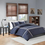 Reversible Baffalo Check 3-Piece Comforter Set, Blue