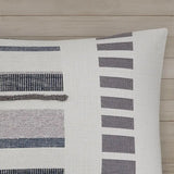 Cotton Percale Fringed Comforter/Duvet Cover Set, Navy