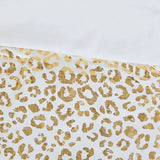 Gold Leopard Comforter/Duvet Cover Set