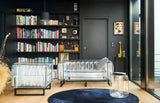 Yomi Style Aluminium and TPU Clear/Black Sofa