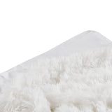 Weighted Blanket Shaggy Fur Throw 12 or 18 LB, Ivory