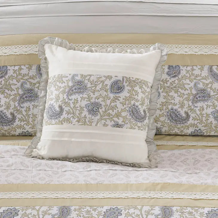 Shabby Chic 9-Piece Comforter/Duvet Cover Set, Yellow