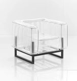 Yomi Style Aluminum and TPU Chair Clear/White