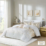 Gold Leopard Comforter/Duvet Cover Set
