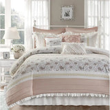Shabby Chic 9-Piece Comforter Set, Blush