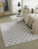 Checkered Chindi Cotton Rug