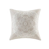 Tufted Medallions Comforter/Duvet Cover Set, Taupe
