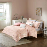 Metallic Comforter/Duvet Cover Set, Pink