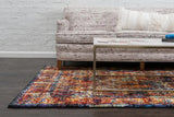 Traditional Distressed Vintage Rosso Rug