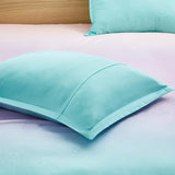 Glitter Ombre 4-Piece Comforter or Duvet Cover Set, Aqua