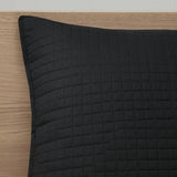 Boho Geo 7-Piece Comforter, Duvet Cover, Coverlet Set, Black