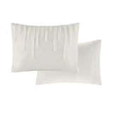 Taping Stripes 5-Piece Comforter or Duvet Cover Set, Ivory