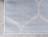 Geometric Rounded Trellis Frieze Rug (Large Rectangular)