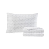 Casual Textured Compelete Comforter and Sheet Set, Grey