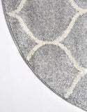 Geometric Rounded Trellis Frieze Rug (Round)