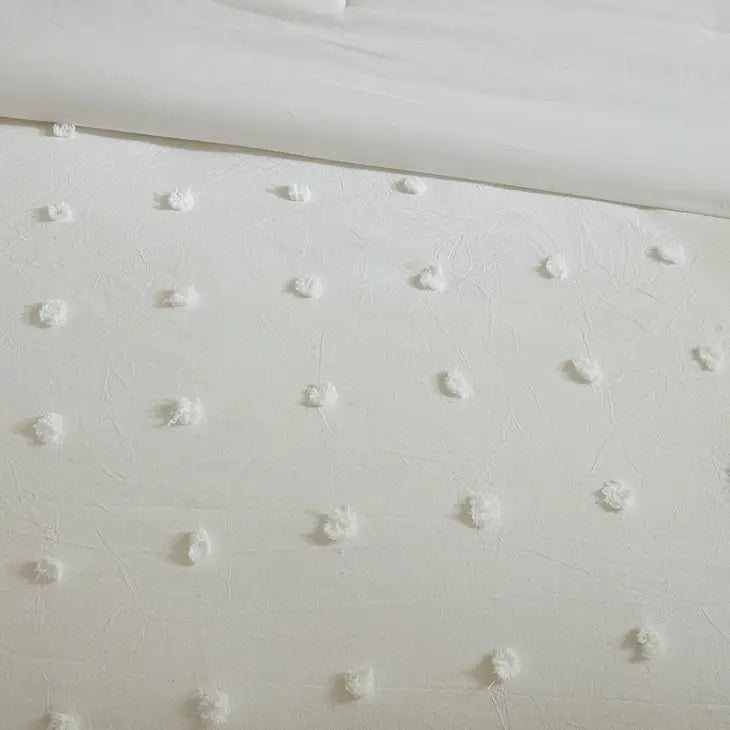 Pom-Pom 7-Piece Comforter or Duvet Cover Set, Ivory