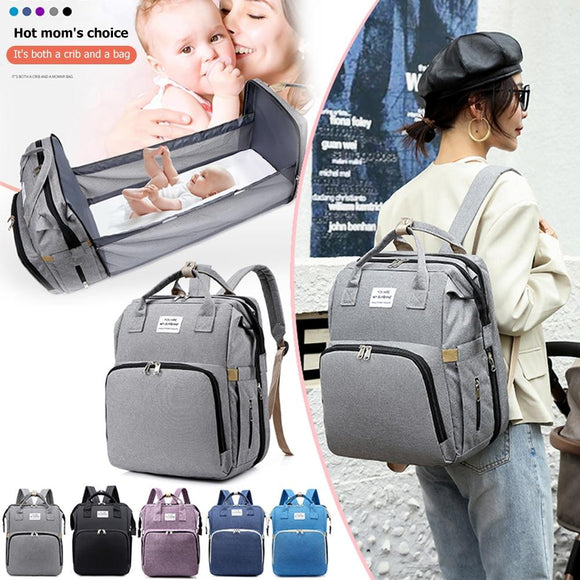 Portable Crib Nappy Bag / Baby Care Changing Diaper Bag