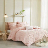 Pom-Pom 7-Piece Comforter or Duvet Cover Set, Pink