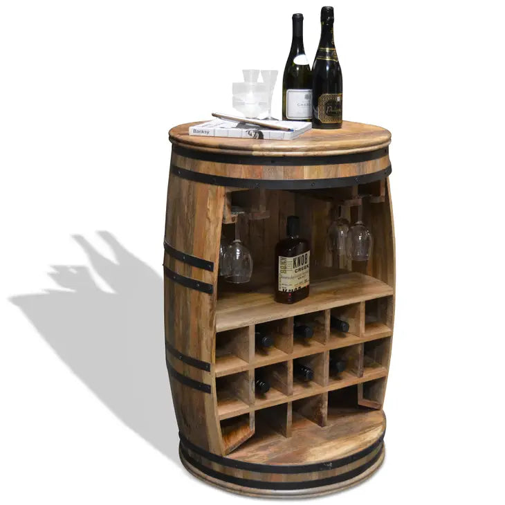 Wine Rack, Rosey-Raw Bar Barrel