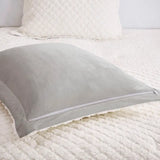 Embossed Sherpa Faux Mink Comforter Mini Set, Ivory