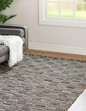 Checkered Chindi Jute Rug