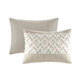 Tufted 3-Piece Comforter or Duvet Cover Set, Taupe