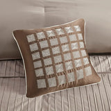 Charmeuse Striped 7-Piece Comforter Set, Champagne