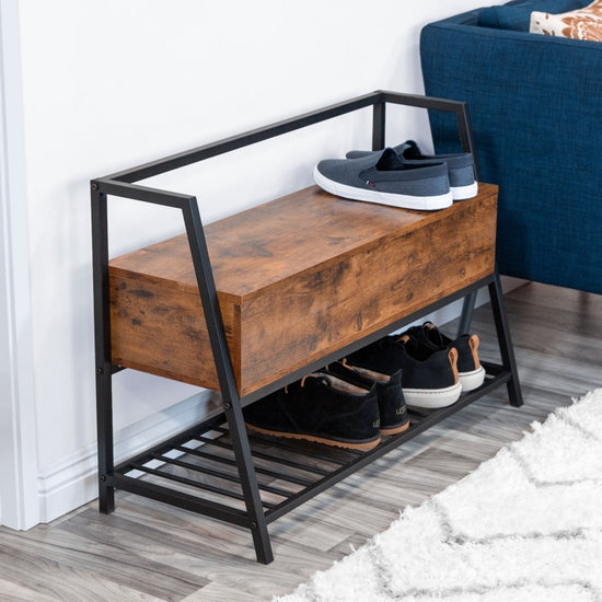 Shoe Bench Storage Cabinet