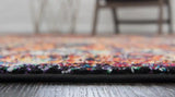 Traditional Distressed Vintage Rosso Rug
