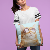 Cat is Always Right Square Pillow