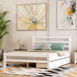 Wood Platform Bed With Two Drawers - Twin