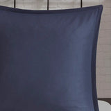 Watercolor Flora Comforter Set, Blue