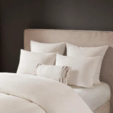 Eggshell 3-Piece Comforter or Duvet Cover Set, Ivory