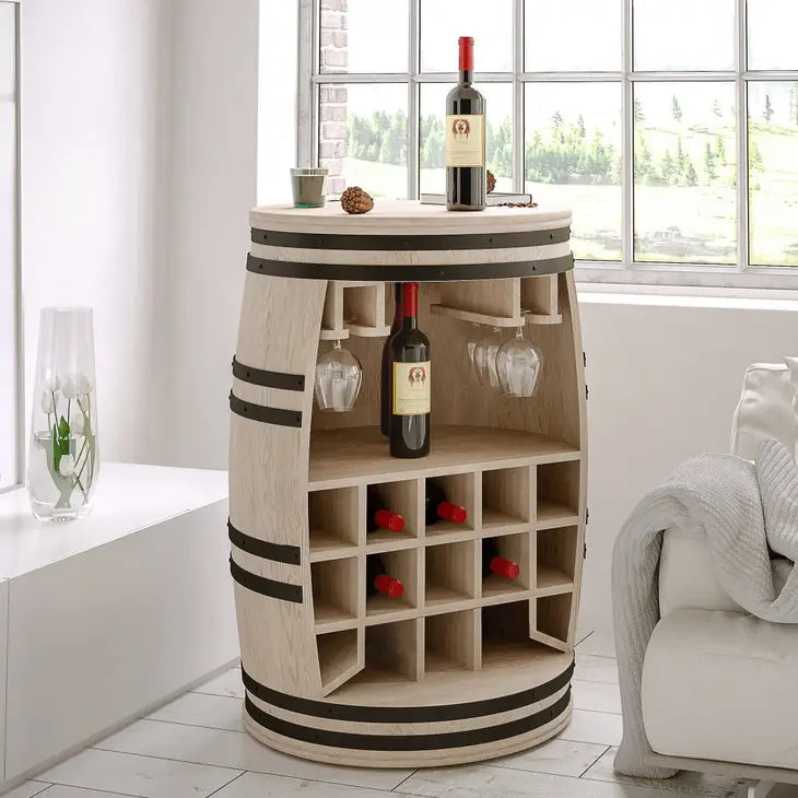 Wine Rack, Rosey-Manga Bar Barrel