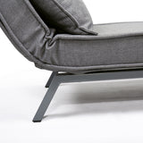Adjustable Folding Dual-Purpose Lounge Chair Sofa Bed Recliner Gray