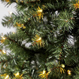 6.5 ft Pre-Lit Madison Pine White Artificial Christmas Tree, Clear Incandescent Lights