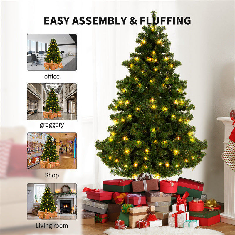 Window Decoration PVC Encrypted Christmas Tree Decorations