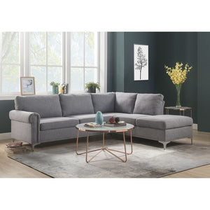 Melvyn Sectional Sofa in Gray Fabric
