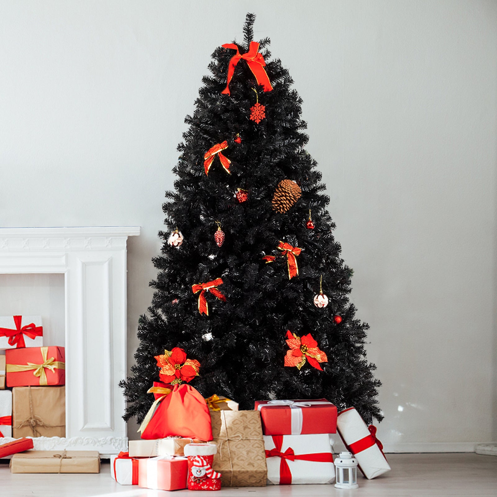 7.5ft Christmas Tree Black