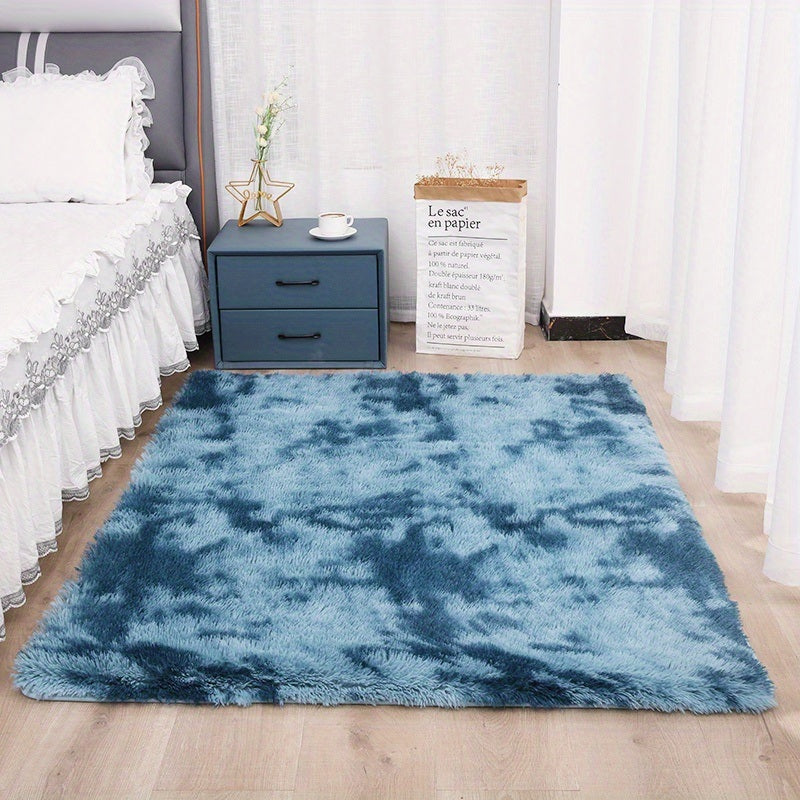 Plush Silk Fur Rug for Indoor Bedroom and Living Room - 1pc