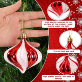 14pcs/box Christmas Ball Ornaments Red Candy Cane Xmas Tree Hanging Pendants Navidad New Year Home Decorations 2024