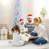 6 Feet Unlit Artificial Christmas Tree with Metal Stand