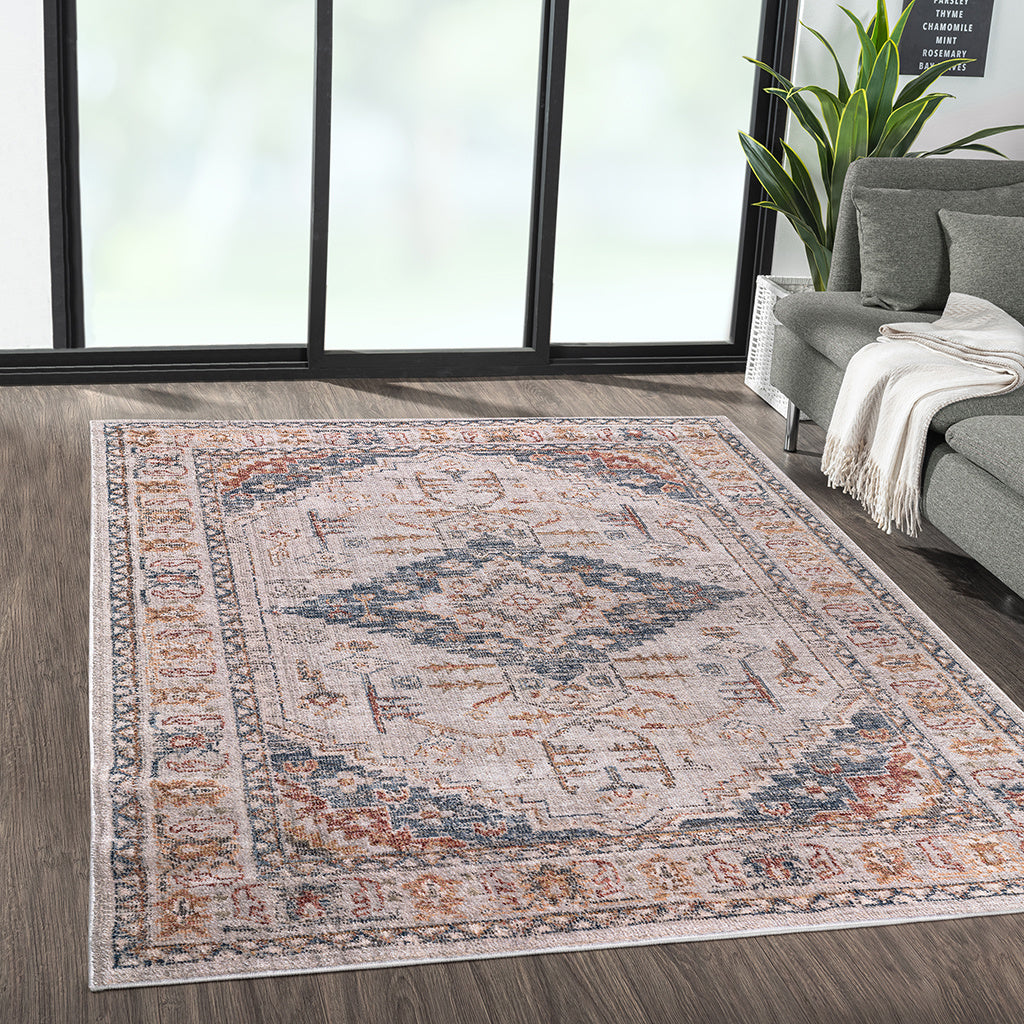 Vintage Medallion Woven Area Rug 8x10