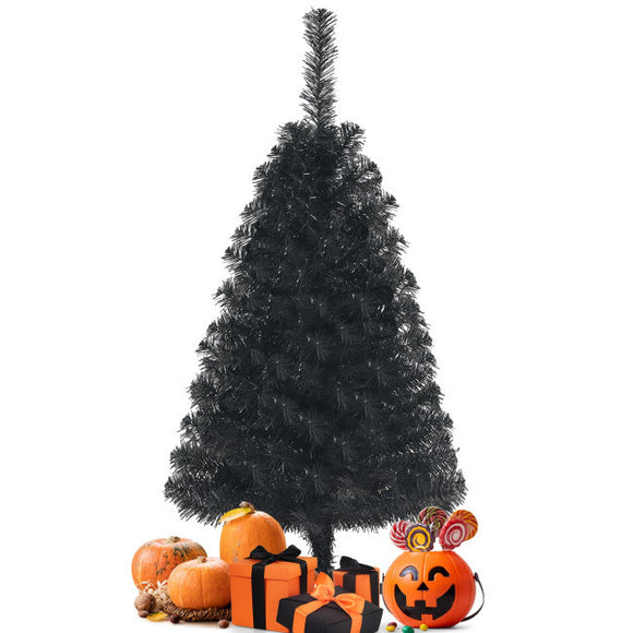 36 Inch Unlit Artificial Christmas Mini Tree with Plastic Stand