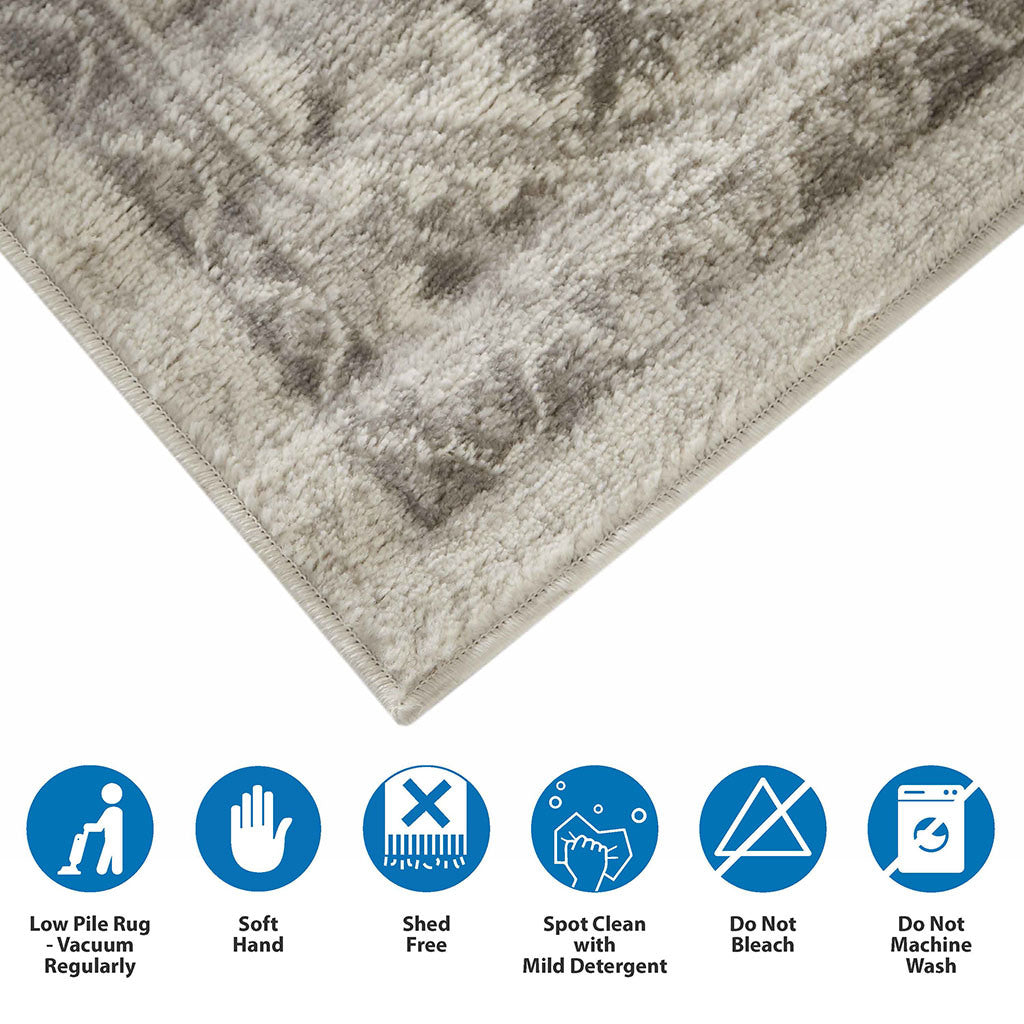 Tiled Border Area Rug 6' x 9'