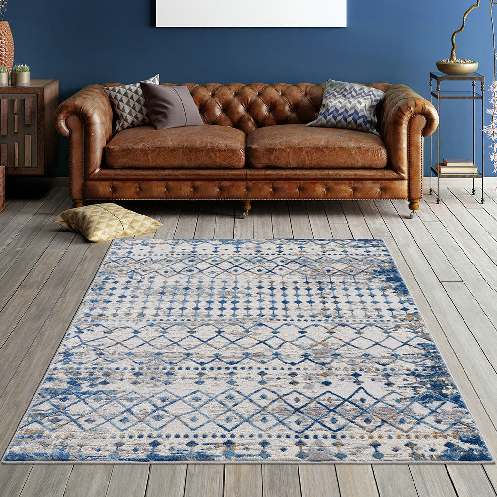 Moroccan Global Woven Area Rug 4' x 7'