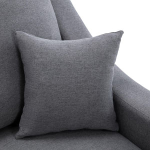 Upholstery Sleeper Sectional Sofa with Double Storage Spaces 2 Tossing Cushions - Grey
